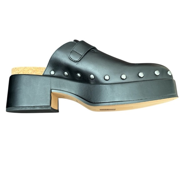 NEW Dolce Vita Yevan Black Leather Clogs Size 9.5 - Picture 6 of 11